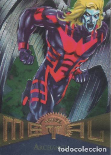 Coleccionismo deportivo: Cromo E004790: Trading Card. Marvel Metal, n&ordm; 83 Archangel - Kevin Hopgood