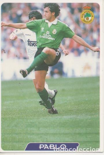 Coleccionismo deportivo: Cromo E003993: Trading Card. Las Fichas de la Liga 95-96. n&ordm; 205 Pablo. Defensa. R.C. Racing Santand