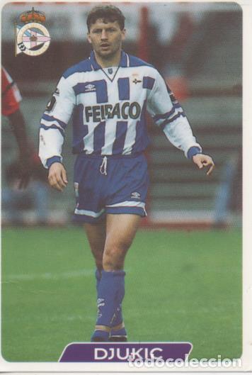 Sammelleidenschaft Sport: Cromo E003937: Trading Card. Las Fichas de la Liga 95-96, n&ordm; 24 Djukic. Defensa. R.C.D. La Coru&ntilde;a -