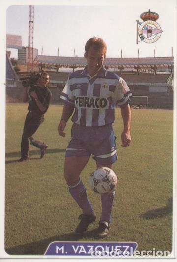 Sammelleidenschaft Sport: Cromo E003948: Trading Card. Las Fichas de la Liga 95-96, n&ordm; 34 M.Vazquez. Centrocampista. R.C.D. La