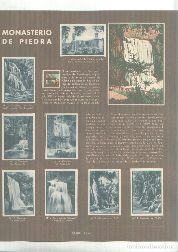 Sammelleidenschaft Sport: Cromos: Gallina Blanca: Monasterio de piedra + Calle de las regiones de Espa&ntilde;a -