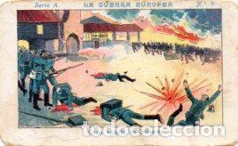 Coleccionismo deportivo: V49403: Cromo Chocolate Angelical. La Guerra Europea Serie A n&ordm; 9 - NULL