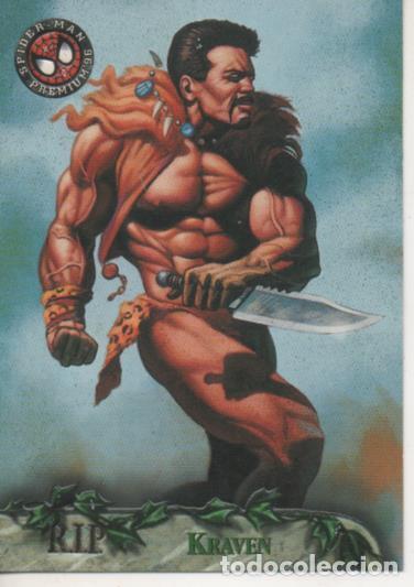 Coleccionismo deportivo: Cromo E004559: Trading Card.Spiderman Premium'96, n&ordm; 98 Kraven - Marc Sasso