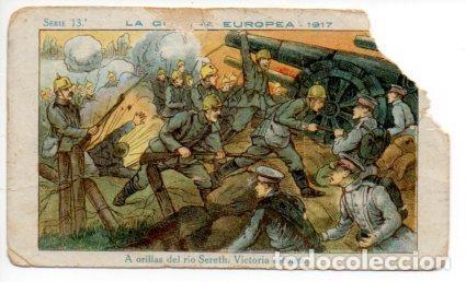 Coleccionismo deportivo: V49435: Cromo Chocolate Amatller. La Guerra Europea 1917 Serie 13 n&ordm; - NULL