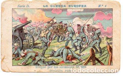 Coleccionismo deportivo: V49423: Cromo Chocolate Angelical. La Guerra Europea Serie D n&ordm; 23 - NULL