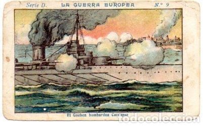 Coleccionismo deportivo: V49424: Cromo Chocolate Angelical. La Guerra Europea Serie D n&ordm; 9 - NULL