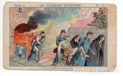 Coleccionismo deportivo: V49451: Cromo Chocolate Angelical. La Guerra Europea Serie A n&ordm; 17 - NULL