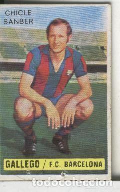 Collezionismo sportivo: Cromos: Chicle Sanber: liga 74-75: Gallego del Barcelona - Varios