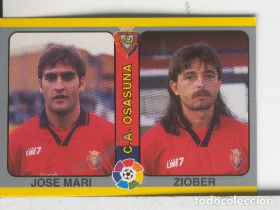 Colecionismo desportivo: Cromos: Futbol Total Liga 95: Osasuna: Jose Mari y Ziober - Varios