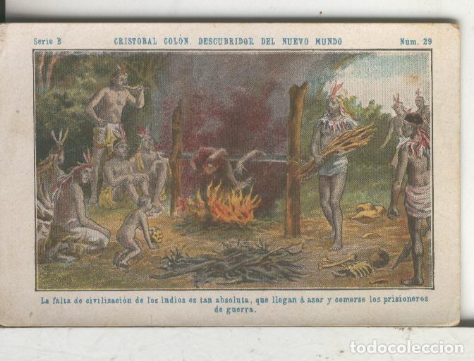 Colecionismo desportivo: Chocolates Juncosa cromo Cristobal Colon numero 029 - Varios