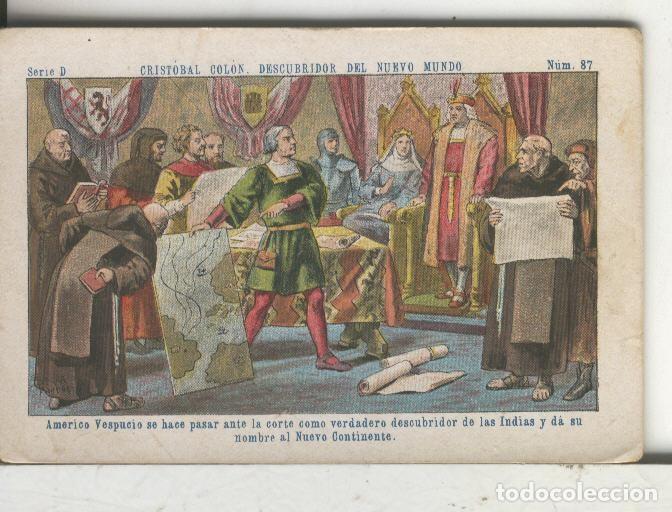 Coleccionismo deportivo: Chocolates Juncosa cromo Cristobal Colon numero 087 - Varios