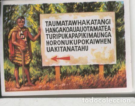 Colecionismo desportivo: Cromos: El Mas y el Menos numero 146: La ciudad con el nombre mas largo del mundo - Varios