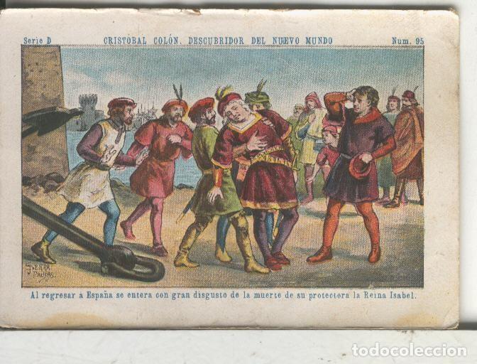 Sports collectibles: Chocolates Juncosa cromo Cristobal Colon numero 095 - Varios