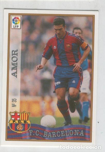 Coleccionismo deportivo: Cromo Liga 97/98: F.C.Barcelona numero 35: Amor - Varios