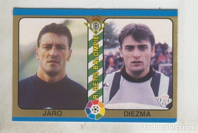 Coleccionismo deportivo: Cromo Liga 95: Betis: Jaro y Diezma - Varios
