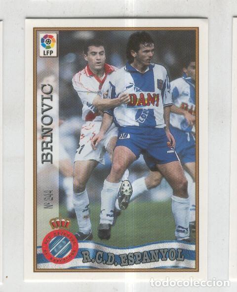 Coleccionismo deportivo: Cromo Liga 97/98: R.C.D.Espanyol numero 244: Brnovic - Varios