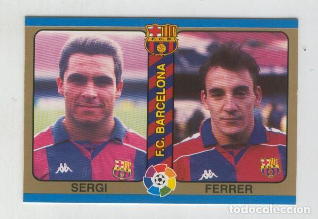 Coleccionismo deportivo: Cromo Liga 95: F.C.Barcelona numero 02: Sergi y Ferrer - Varios