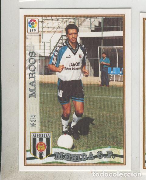 Coleccionismo deportivo: Cromo Liga 97/98: C.P.Merida numero 374: Marcos - Varios