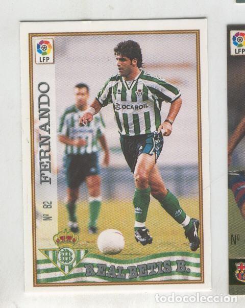 Coleccionismo deportivo: Cromo Liga 97/98: Betis numero 82: Fernando - Varios