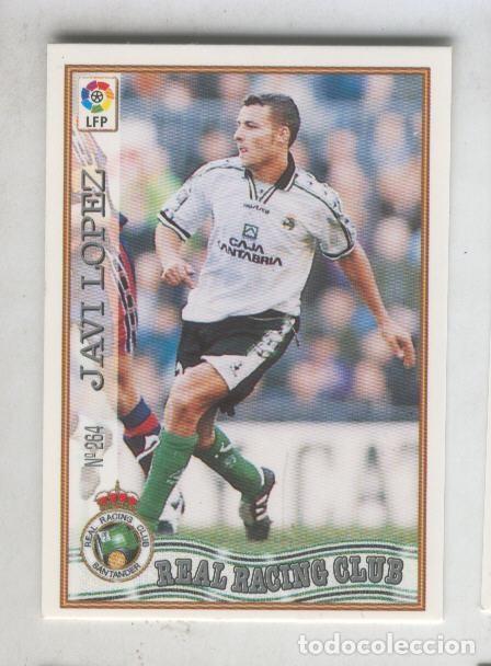Coleccionismo deportivo: Cromo Liga 97/98: Real Racing Club numero 264: Javi Lopez - Varios