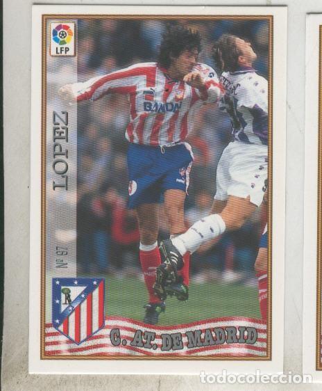 Coleccionismo deportivo: Cromo Liga 97/98: C.At.de Madrid numero 097: Lopez - Varios