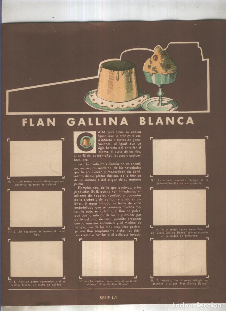 Colecionismo desportivo: Cromo Gallina Blanca segundo album: Flan Gallina Blanca - Varios