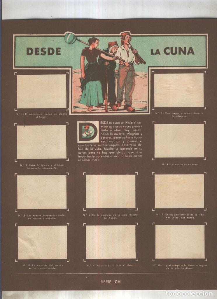 Colecionismo desportivo: Cromo Gallina Blanca segundo album: Patios de La Casa Se&ntilde;orial - Varios