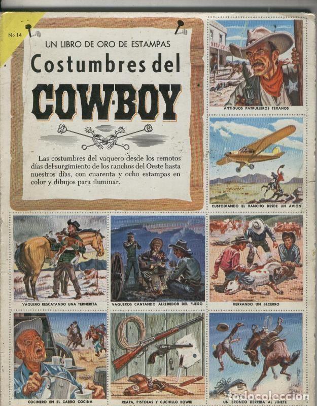 Sports collectibles: Album de cromos: Costumbres del Cowboy (numerado 2 en trasera) - Varios