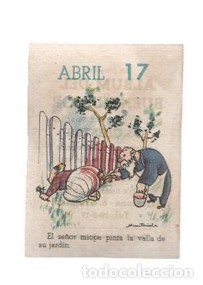 Colecionismo desportivo: Cromo: album del buen humor de la firma Potax : 17 de abril, dibujo de Munta&ntilde;ola