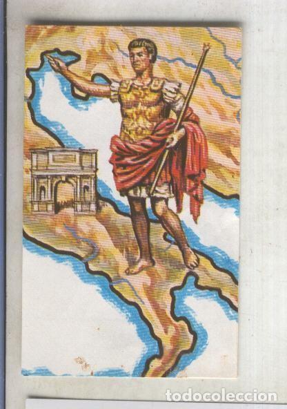 Sammelleidenschaft Sport: Cromo: Nuestro Mundo, atlas ilustrado de Bimbo numero 073: Cesar Augusto,arco de constantino - vario