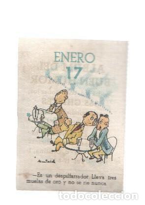 Sammelleidenschaft Sport: Cromo: album del buen humor de la firma Potax : 17 de enero, dibujo de Munta&ntilde;ola