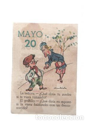 Sammelleidenschaft Sport: Cromo: album del buen humor de la firma Potax : 20 de mayo, dibujo de Munta&ntilde;ola