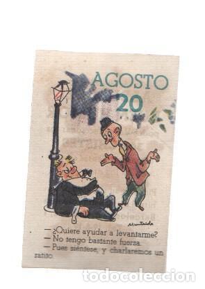 Sammelleidenschaft Sport: Cromo: album del buen humor de la firma Potax : 20 de agosto, dibujo de Munta&ntilde;ola