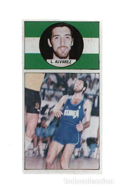 Collectionnisme sportif: Cromo: Baloncesto 1986-1987: numero 128: Luis Alvarez del Oximesa