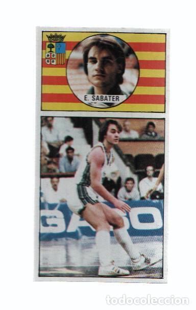 Collectionnisme sportif: Cromo: Baloncesto 1986-1987: numero 110: Eduardo Sabater del Magia Huesca