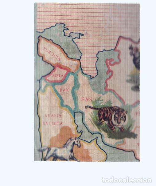 Collectionnisme sportif: Cromos: de la Selva Misteriosa a los abismos del mar: numero 057: Mapa zoologico de asia, parte