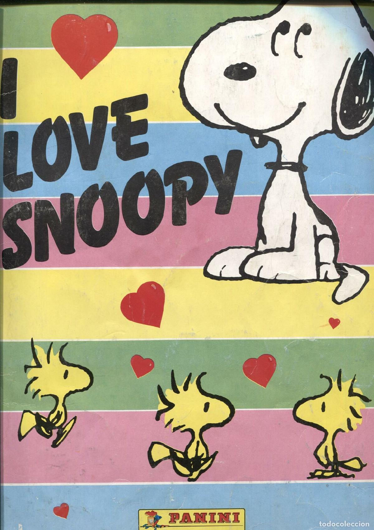 Coleccionismo deportivo: Album de Cromos: I love Snoopy (le faltan 67 cromos) - Varios