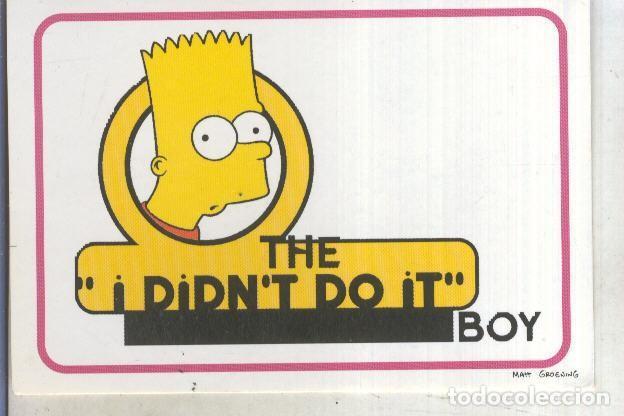 Coleccionismo deportivo: Cromo numero 059 de The Simpsons la coleccion de cromos de Springfield - Varios