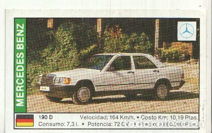 Sports collectibles: CROMO numero 093: MERCEDES 190 D - Varios