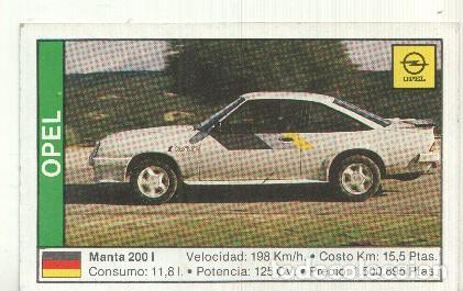 Sports collectibles: CROMO numero 121: OPEL MANTA 200 I - Varios