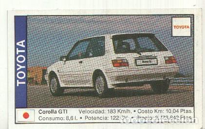Collectionnisme sportif: CROMO numero 163: TOYOTA COROLLA GTI - Varios