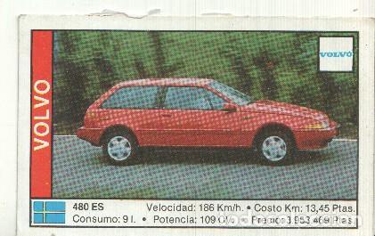 Collectionnisme sportif: CROMO numero 178: VOLVO 480 ES - Varios