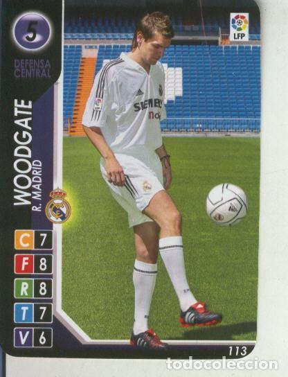 Colecionismo desportivo: Cromo: Derby Total 2004-2005: R.Madrid numero 05: Woodgate - Varios
