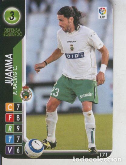 Colecionismo desportivo: Cromo: Derby Total 2004-2005: R.Racing C. numero 03: Juanma - Varios