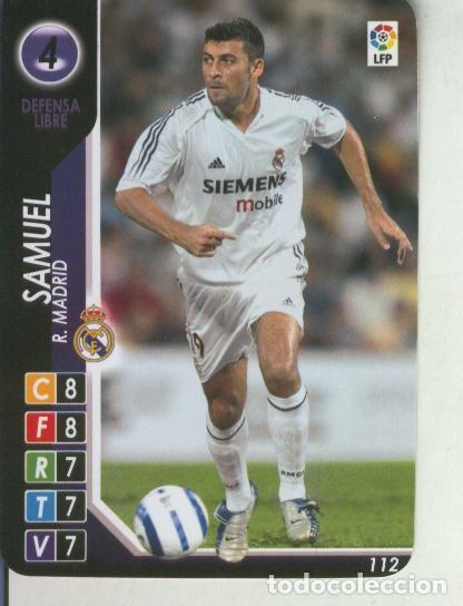 Colecionismo desportivo: Cromo: Derby Total 2004-2005: R.Madrid numero 04: Samuel - Varios