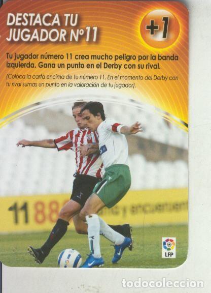 Colecionismo desportivo: Cromo: Derby Total 2004-2005: Medio tiempo: Destaca tu jugador numero 11 - Varios