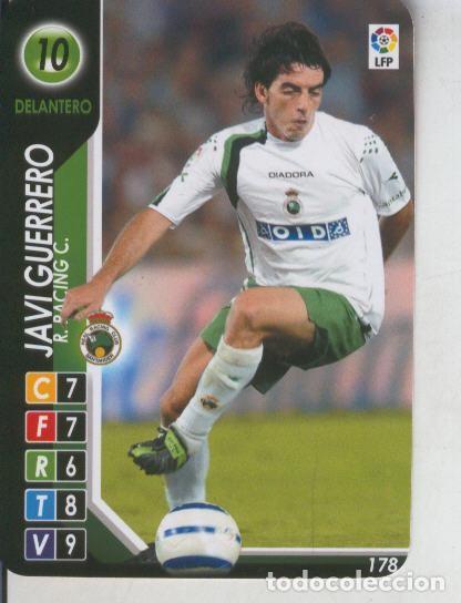 Colecionismo desportivo: Cromo: Derby Total 2004-2005: R.Racing C. numero 10: Javi Guerrero - Varios