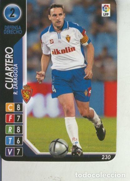 Collectionnisme sportif: Cromo: Derby Total 2004-2005: R.Zaragoza numero 02: Cuartero - Varios