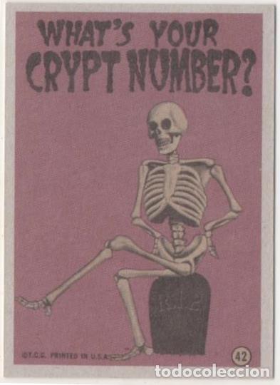 Coleccionismo deportivo: Cromo E01068: Album 3-Monster Greeting Cards, Card n&ordm; 42 - Robert Crumb