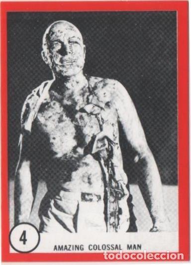 Sammelleidenschaft Sport: Cromo E01080: Album 3-Famous Monsters Series, Card n&ordm; 4. Amazing Colossal Man - CAPTAIN CO.,